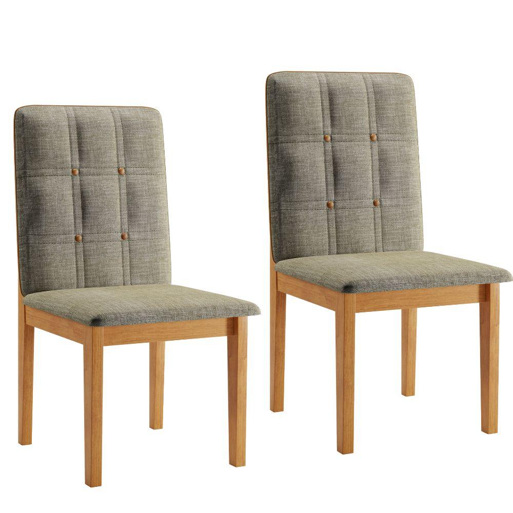 Conjunto Mesa de Jantar Elegance Cinamomo 1,80 M com 6 Cadeiras Ágata