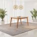 Conjunto Mesa de Jantar Elegance Off White 1,20 M com 4 Cadeiras Diamante