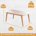 Conjunto Mesa de Jantar Elegance Off White 1,20 M com 4 Cadeiras Diamante