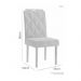 Conjunto Mesa de Jantar Harpa Off White 1,60 M com 6 Cadeiras Diamante
