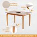 Conjunto Mesa de Jantar Off White 1,80M c/ 6 cadeiras
