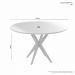 Conjunto Mesa de Jantar Simpatia Redonda com 4 Cadeiras Jade 03 Veludo Bege
