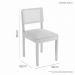 Conjunto Mesa de Jantar Simpatia Redonda com 4 Cadeiras Jade 03 Veludo Bege