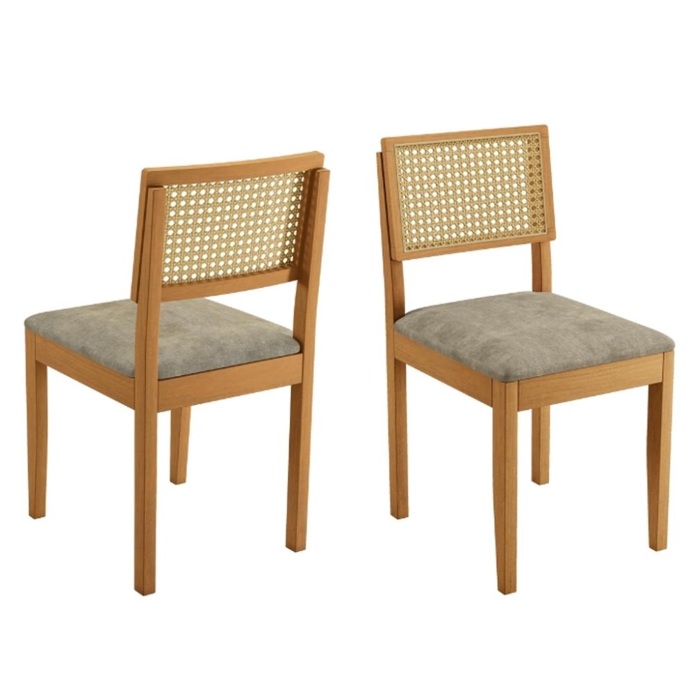 Conjunto Mesa de Jantar Simpatia Redonda com 4 Cadeiras Jade 03 Veludo Bege