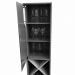 Cristaleira Graça 1 Porta e Adega JCM Movelaria Cinamomo Off White