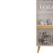 Cristaleira Plena 4 Portas JCM Movelaria Off White Cinamomo