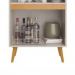 Cristaleira Plena 4 Portas JCM Movelaria Off White Cinamomo