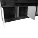 Estante Home Industrial Para Tv Até 65 Polegadas 04 Portas Fortuna Jcm Movelaria Freijó/Grafite