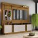 Estante Home Industrial Para Tv Até 65 Polegadas 04 Portas Fortuna Jcm Movelaria Freijó/Off White