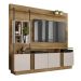 Estante Home Industrial Para Tv Até 65 Polegadas 04 Portas Fortuna Jcm Movelaria Noronha/Off White