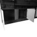 Estante Home Industrial Para Tv Até 65 Polegadas 04 Portas Fortuna Jcm Movelaria Noronha/Off White