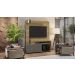 Estante Home Para Tv Até 65 Polegadas 2 Portas 2 Nichos 1 Prateleira Love Candian Jcm Noronha/Grafite