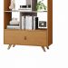 Estante Livreiro Giga 1 Gaveta 4 Prateleiras Cinamono Off White