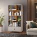 Estante Livreiro Giga 1 Gaveta 4 Prateleiras Off White Cinamono