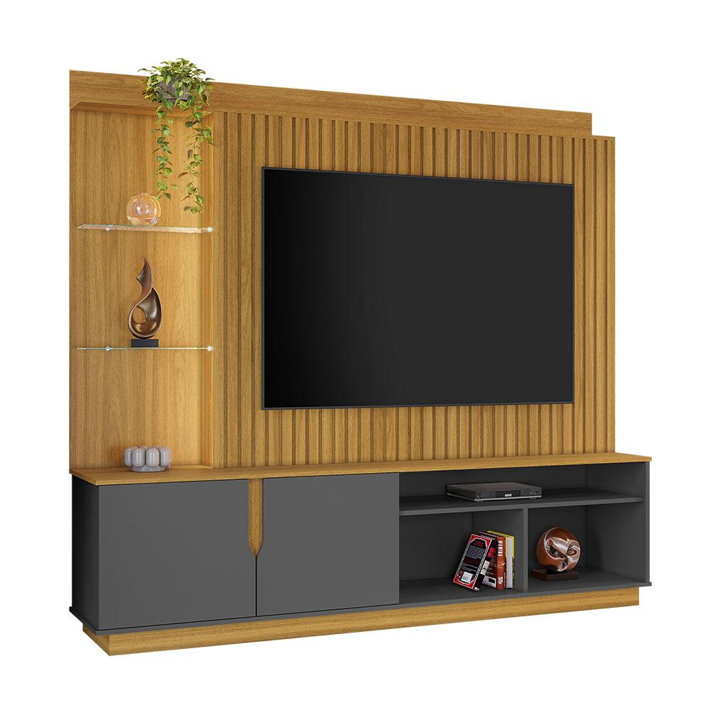 Home Amparo Para TV Até 60" Nature Grafite JCM
