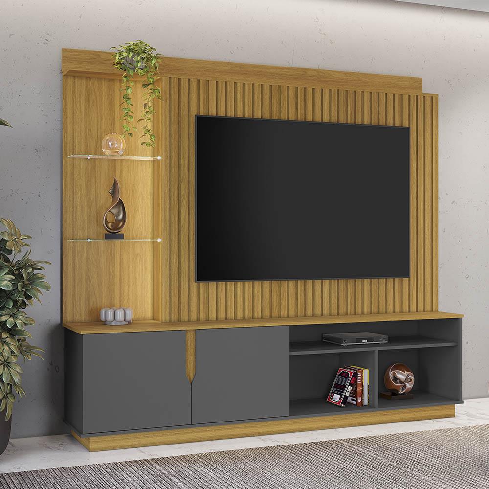Home Amparo Para TV Até 60" Nature Grafite JCM