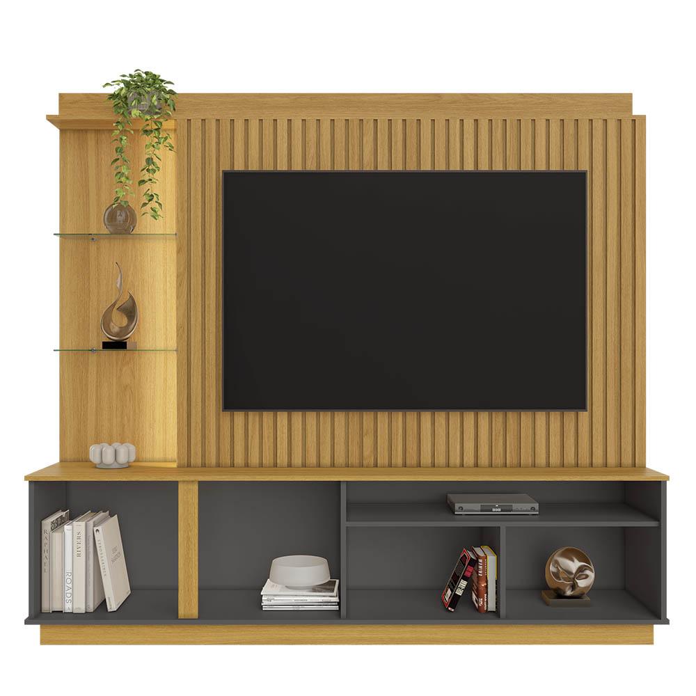 Home Amparo Para TV Até 60" Nature Grafite JCM