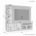 Home Amparo com Painel Ripado e LED TV até 60 Polegadas Cinamomo Off White