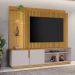 Home Amparo com Painel Ripado e LED TV até 60 Polegadas Nature Off White
