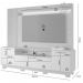Home Apego Para TV Até 65" Cinamomo Off White JCM