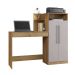 Mesa Office Com Armário Gaveta Com Chave Ventura Jcm Móveis Noronha/Off White