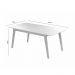 Mesa de Jantar Elegance JCM Movelaria Cinamomo 1,20 M