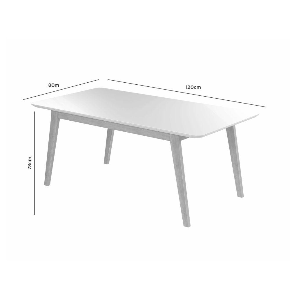 Mesa de Jantar Elegance JCM Movelaria Cinamomo 1,20 M