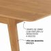 Mesa de Jantar Elegance JCM Movelaria Cinamomo 1,20 M