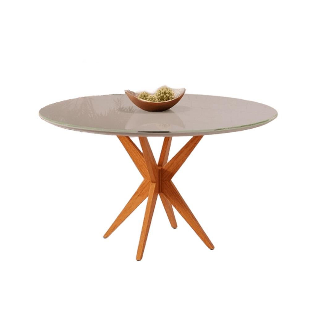 Mesa de Jantar Simpatia Redonda JCM Movelaria Off White 1,08M