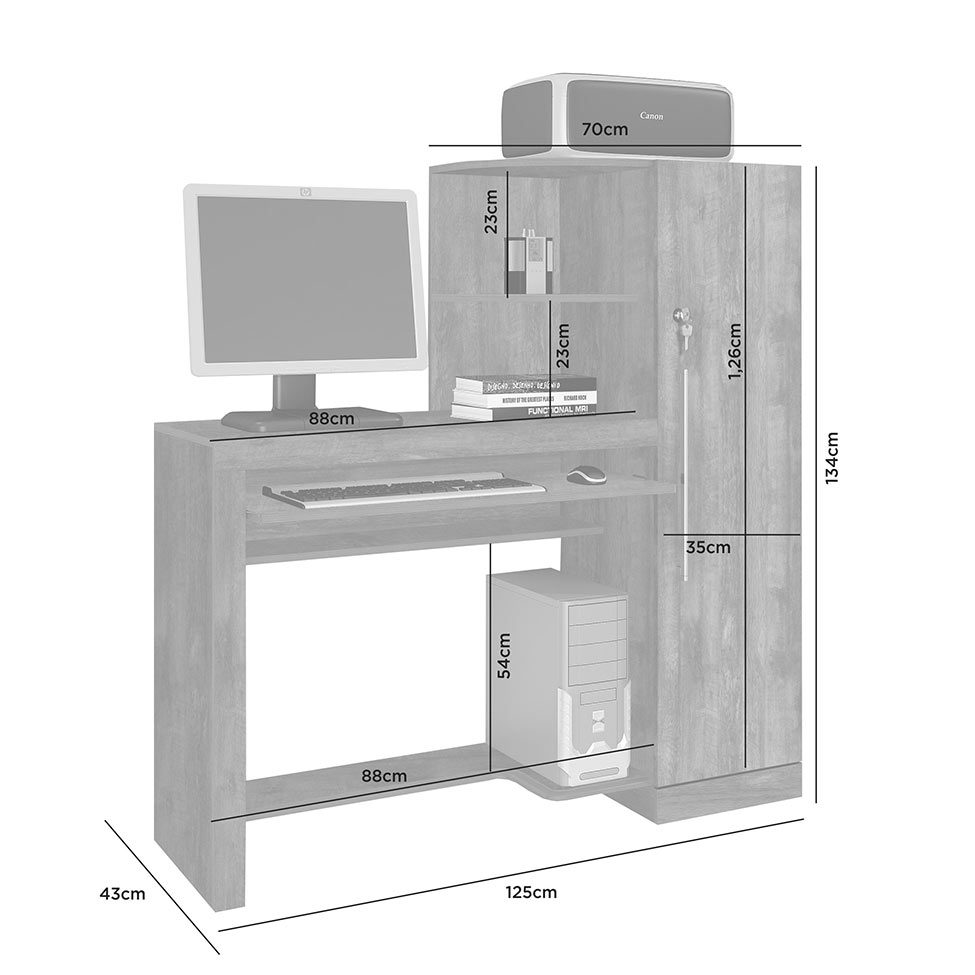 Mesa para Computador Aroeira Nobre