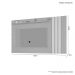 Painel Atraente para TV até 70 Polegadas Café Off White