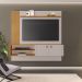 Painel Preciso para TV até 65 Polegadas JCM Movelaria Off White Cinamono