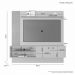 Painel Preciso para TV até 65 Polegadas JCM Movelaria Off White Cinamono