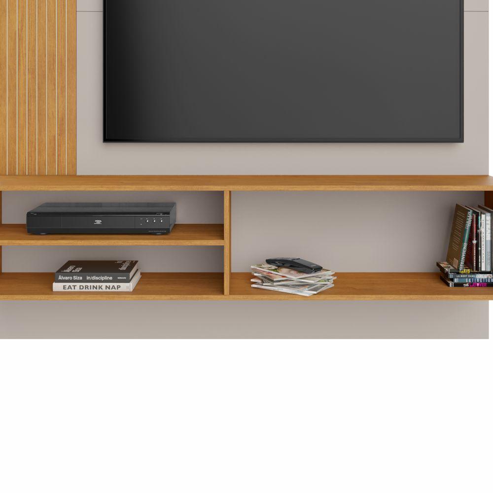 Painel Preciso para TV até 65 Polegadas JCM Movelaria Off White Cinamono