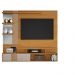 Painel Safira Para TVs até 49 Polegadas Com Prateleiras 02 Nichos E Porta de Correr JCM Moveis Cinamomo/Off White