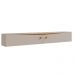 Painel para TV Ripado Riso com Nicho 65 Polegadas JCM Movelaria Cinamomo Off White 1,82M