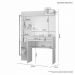 Penteadeira Camarim Encanto JCM Movelaria Off White