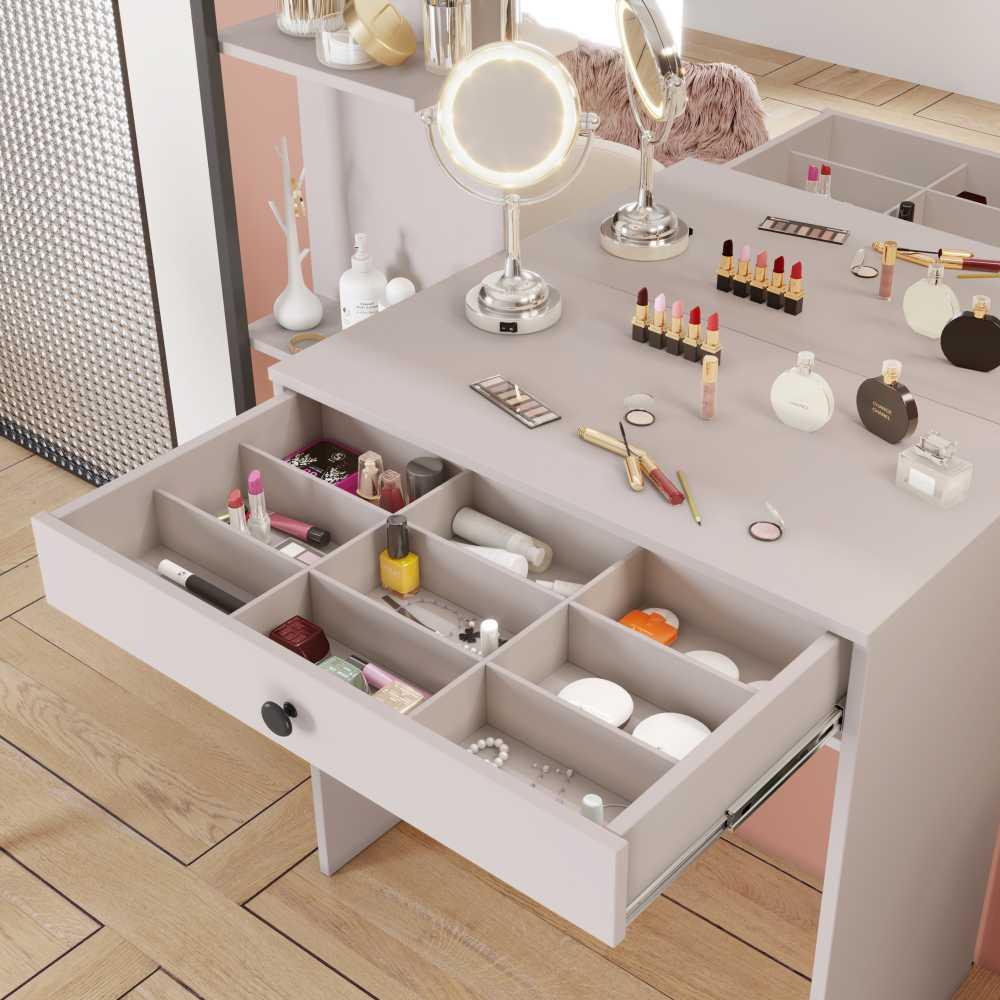 Penteadeira Camarim Encanto JCM Movelaria Off White