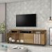 Rack Atraente para TV até 75 Polegadas JCM Movelaria Cinamono Off White
