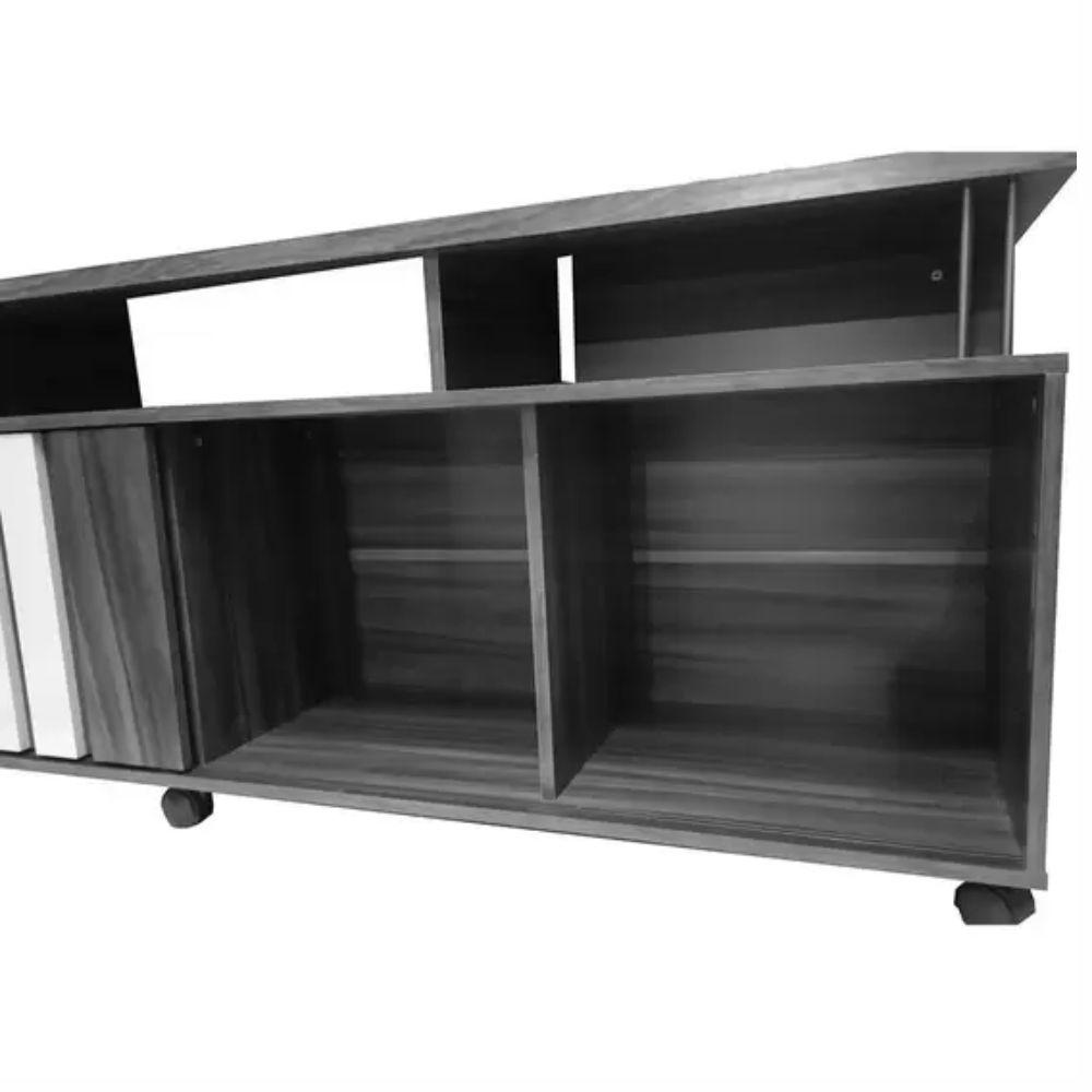 Rack Atraente para TV até 75 Polegadas JCM Movelaria Cinamono Off White