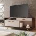 Rack Ímpar para TV até 65 Polegadas JCM Movelaria Café Off White