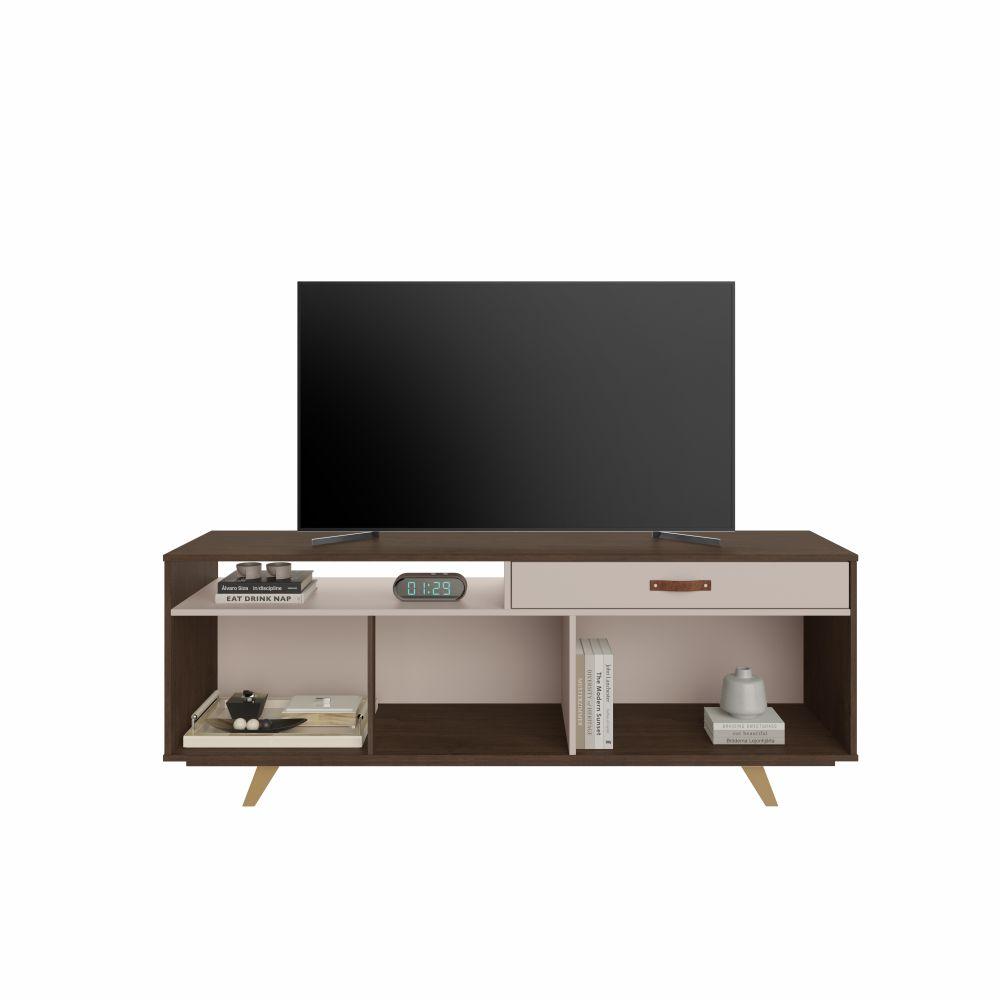 Rack Ímpar para TV até 65 Polegadas JCM Movelaria Café Off White