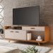 Rack Ímpar para TV até 65 Polegadas JCM Movelaria Cinamono Off White