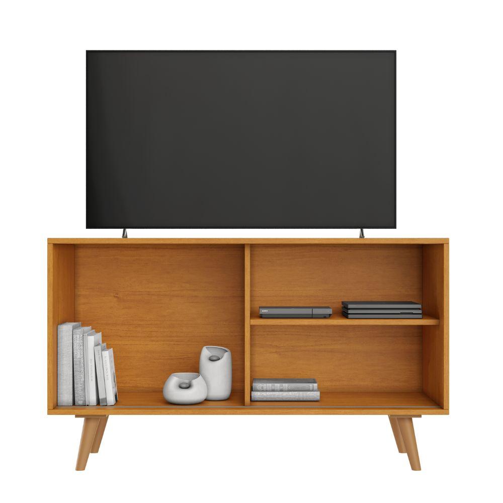 Rack Carinho para TV até 43 Polegadas Portas Ripada JCM Movelaria Cinamomo