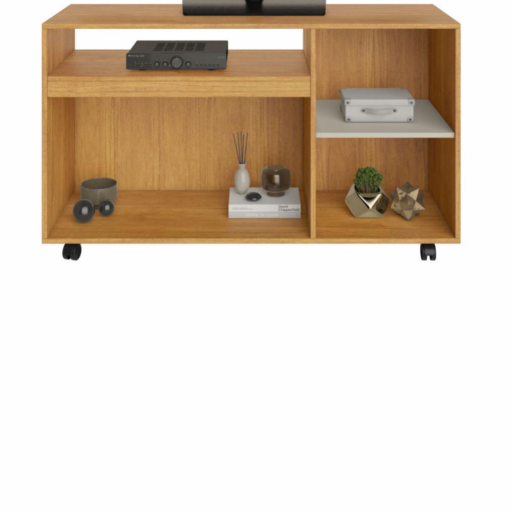 Rack Seleto para TV até 49 Polegadas JCM Movelaria Cinamono Off White
