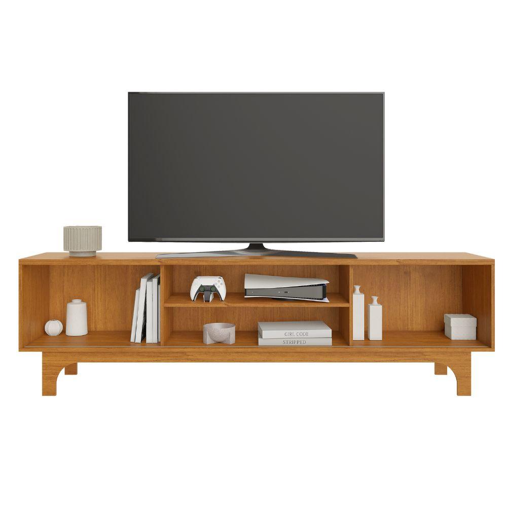 Rack Trunfo para TV até 70 Polegadas com Porta Ripada JCM Movelaria Cinamomo