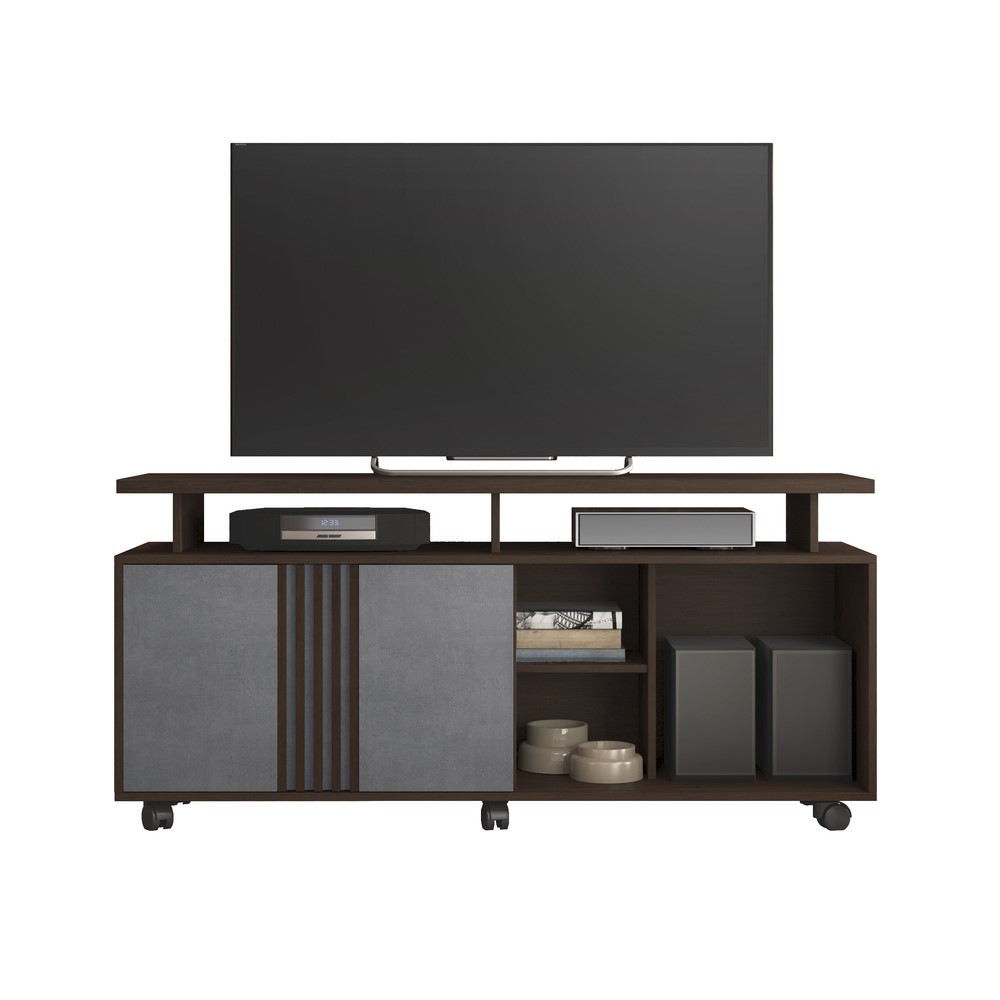 Rack para TV até 58 Polegadas Humor JCM Móveis Café/Onix
