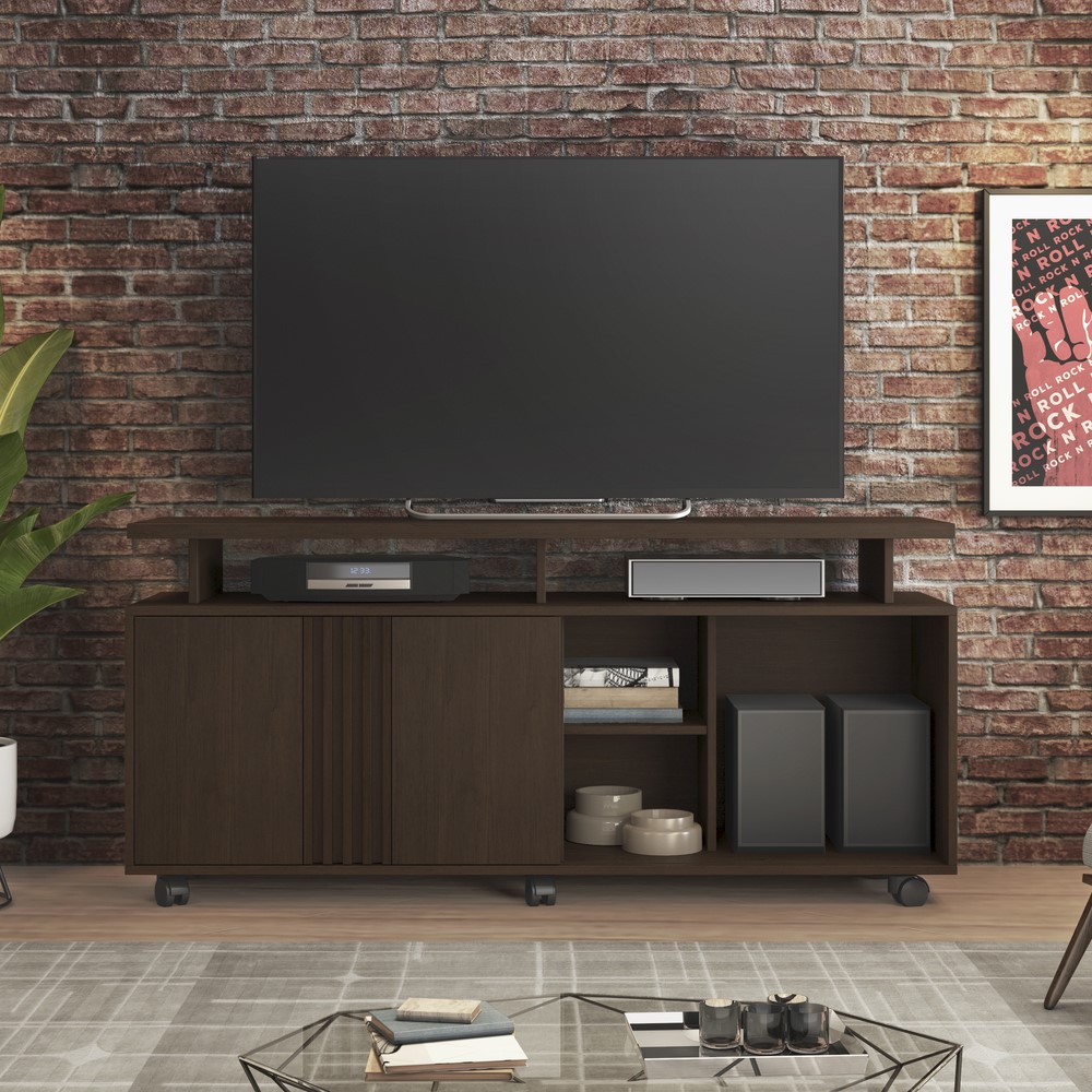 Rack para TV até 58 Polegadas Humor JCM Móveis Café/Onix
