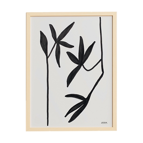 Quadro Dark Flowers 60x80 - JOSH