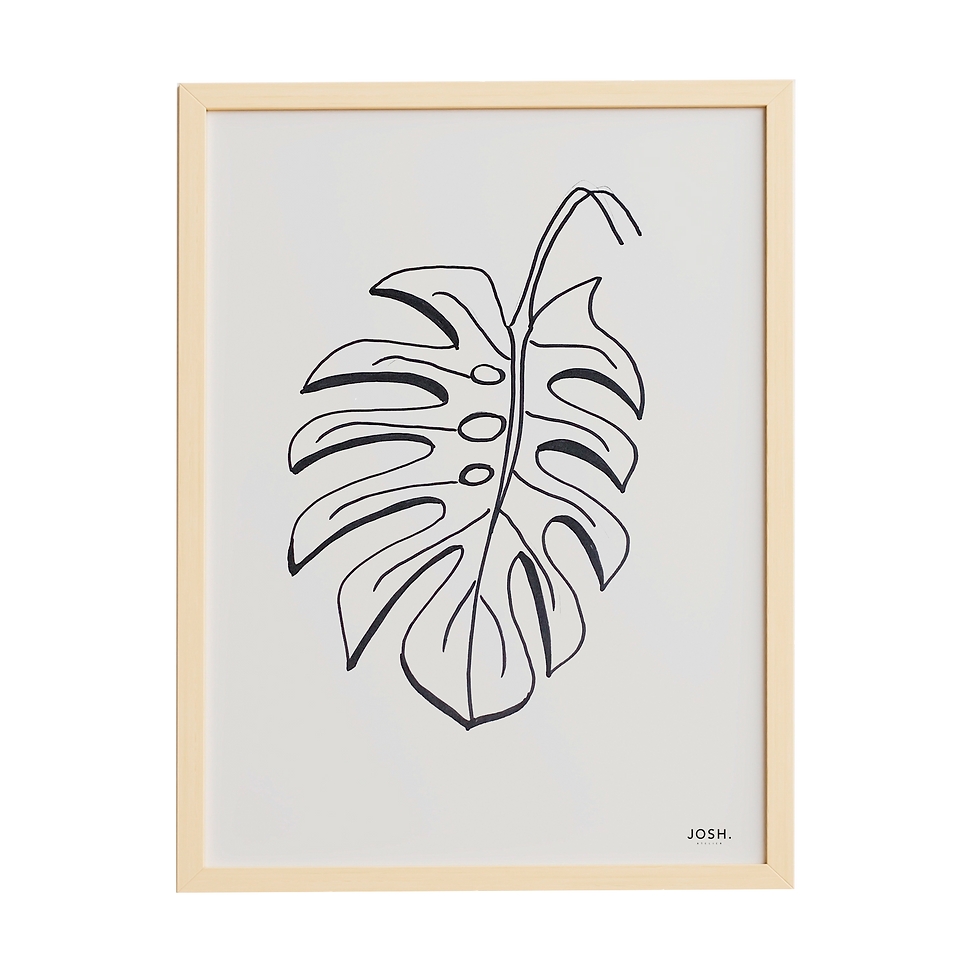 Quadro Folha de Coqueiro 60x80 - JOSH